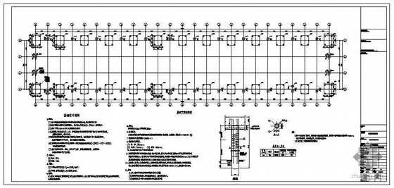 24米排架资料下载-抚顺某24米跨钢排架厂房结构图纸