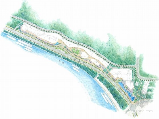 滨海公园广场设计资料下载-[重庆]动感滨海公园景观规划设计方案