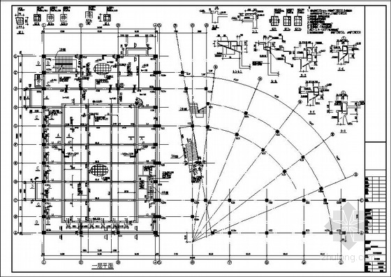 独立基础施工五小活动资料下载-三层框架学校体育活动中心结构施工图（带游泳馆）