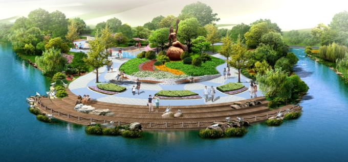九江景观设计资料下载-[湖北]生态园博会西南区城市园景观设计方案（18座展园设计）