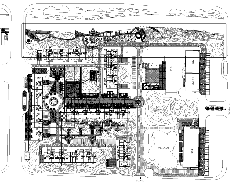 景观街区cad资料下载-[江苏]南京朗诗国际商业街区全套景观设计CAD施工图