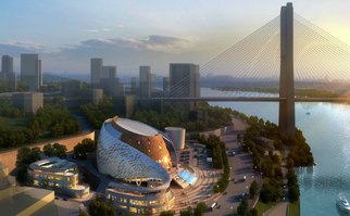 休闲娱乐一体资料下载-重庆国际马戏城钢结构工程BIM在设计制造安装工程中的应用