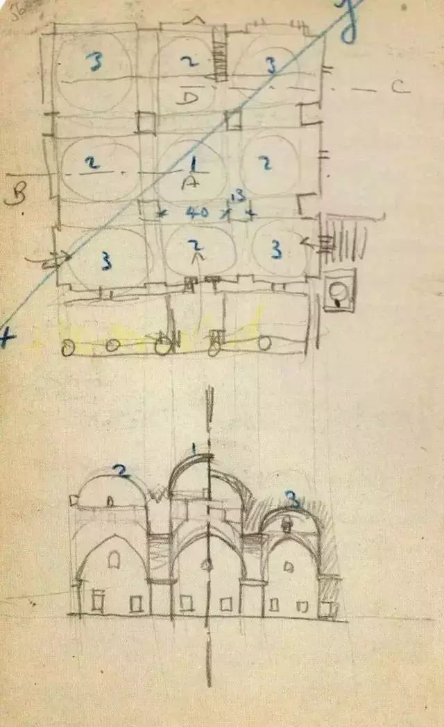 建筑大师柯布西耶、路易斯康、迈耶用这些绘画方法都画了什么？_11