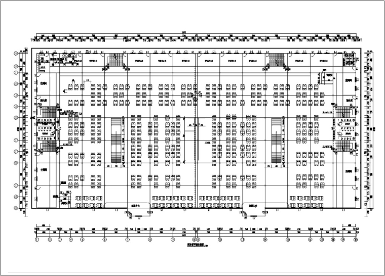 某多层美食城餐饮建筑设计方案施工图（方案CAD）-某多层美食城餐饮建筑设计3