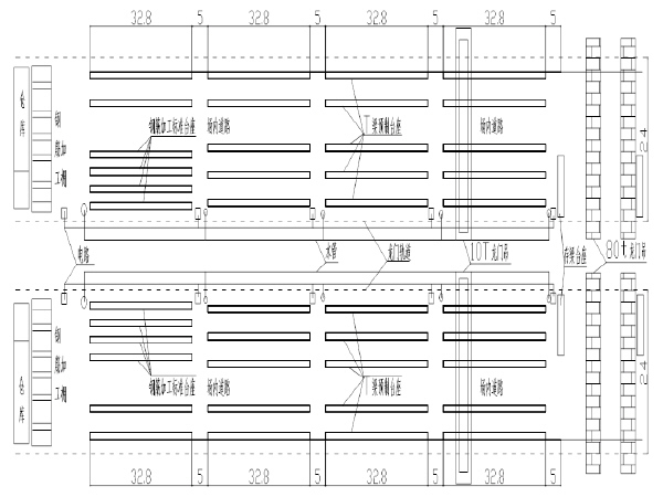 梁模板加固方法示意图资料下载-预制T梁施工方案