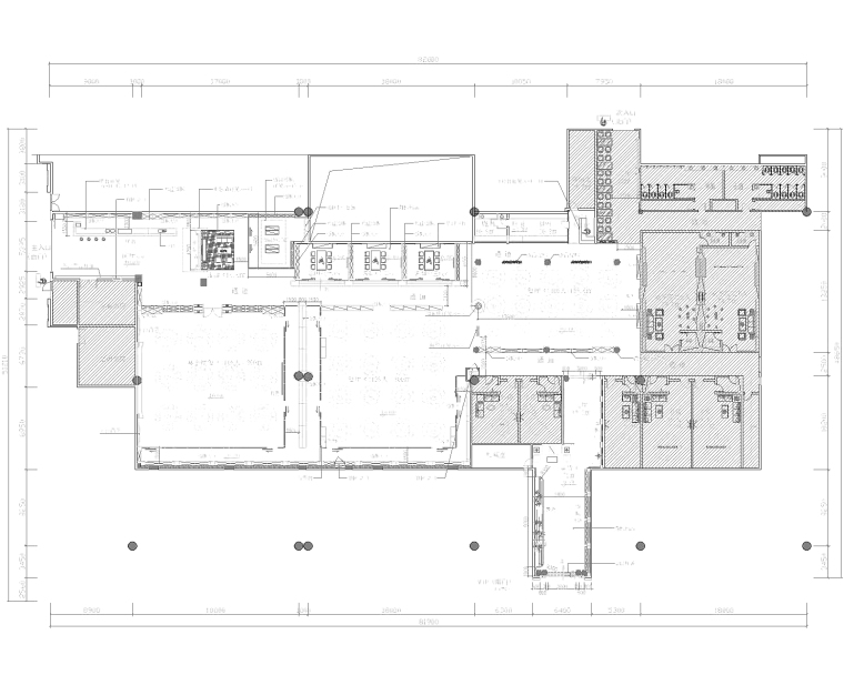 餐厅改造全套施工图纸资料下载- [广东]白云国际机场金龙美酒美食城室内改造项目施工图+效果图