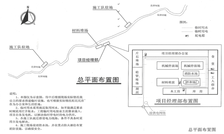 施工组织设计习题资料下载-河堤施工组织设计