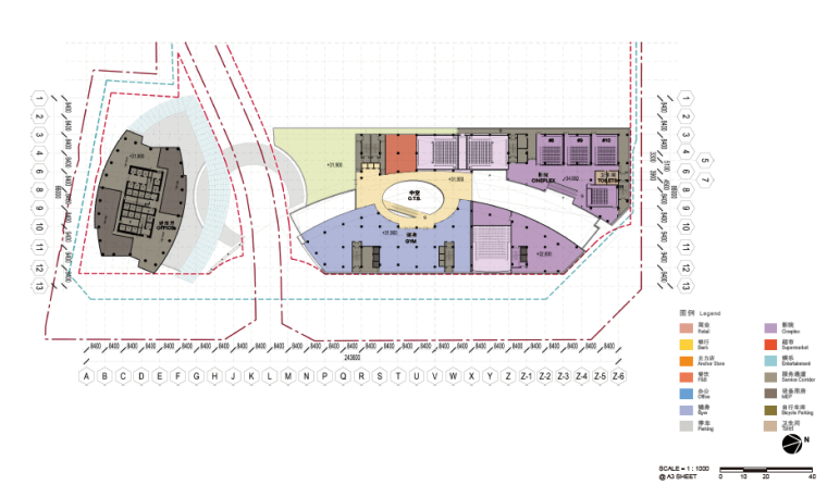 [昆明]大白庙住宅商业综合体项目-七层平面图