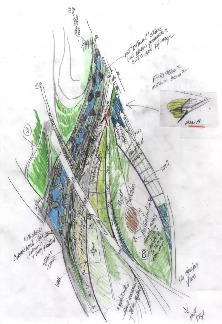 5位景观大师的设计构思草图_45