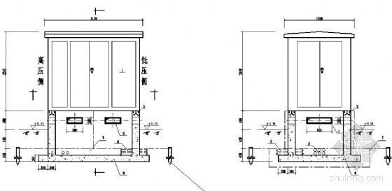 箱式变电站安装资料下载-箱变基础及接地网安装图