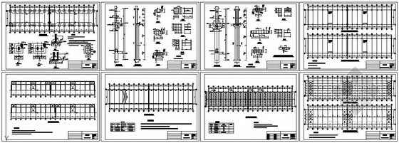 钢混结构支撑资料下载-某钢混带吊车铸造车间结构设计图