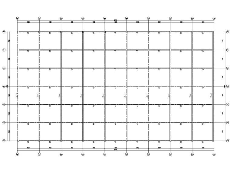 张拉膜cad施工图资料下载-[吉林]预应力张弦结构乐园屋面结构施工图