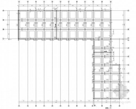 2000二层结构施工图资料下载-二层框架超市结构施工图