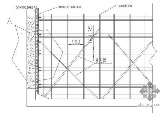 [专家论证]地铁车站φ48×3.5mm碗扣式脚手架模板支架专项施工方案61页（附图丰富）-模板体系示意图