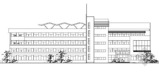 精神病院电气施工图资料下载-某市四层精神病院门诊楼建筑方案设计