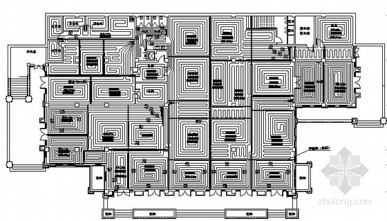 别墅暖通cad图资料下载-[山西]山庄别墅建筑暖通空调设计施工图