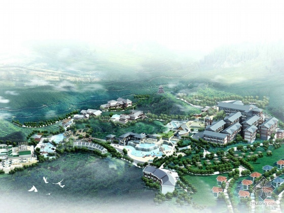 北京顺景温泉度假山庄资料下载-贵州度假山庄景观规划设计