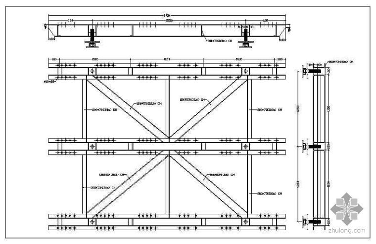 高架简支箱梁设计图资料下载-箱梁内模设计图