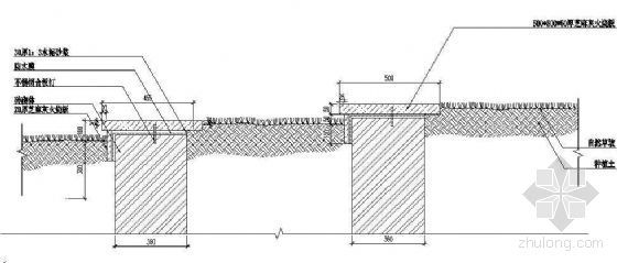 台阶剖面图一资料下载-标准台阶草坪剖面图