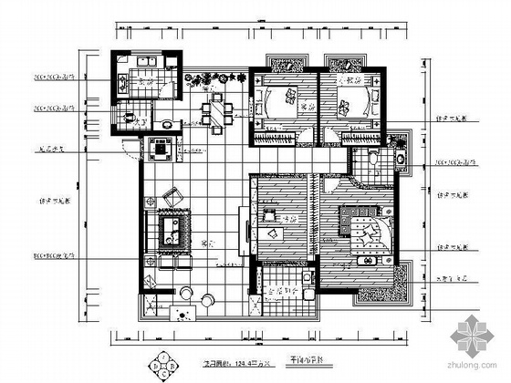 室内设计图册标准资料下载-四居室内设计图Ⅱ（含效果）