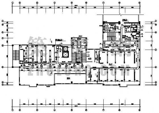 小学综合楼总平面图资料下载-某综合楼空调设计平面图