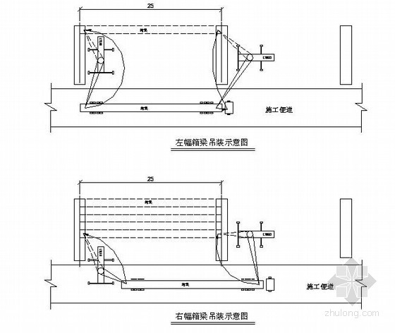 铁路钢桁梁施工作业指导书资料下载-预应力混凝土箱梁吊装、运输、架设作业指导书（中铁）