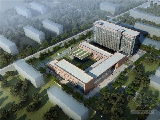 科技综合楼设计文本资料下载-[吉林]现代风格党校综合楼设计方案文本