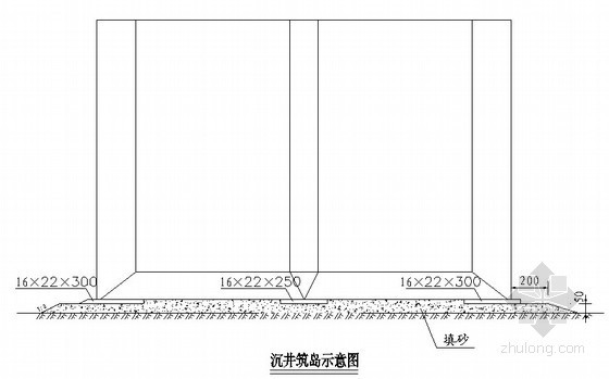 沉井设计dwg资料下载-沉井方案布置图