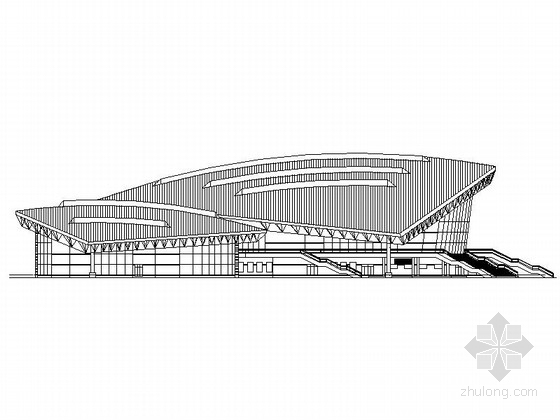 工程施工图练习资料下载-[黑龙江]高层框架结构乙级综合性体育馆建筑施工图