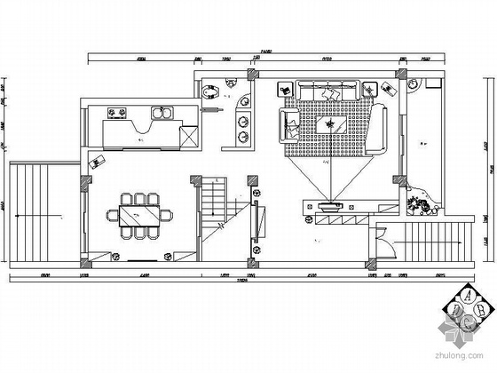 四层别墅CAD设计图资料下载-[广东]四层别墅设计图