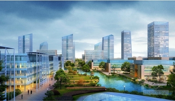[北京]知名企业产业园规划及单体设计方案（知名设计院）-知名企业产业园效果图