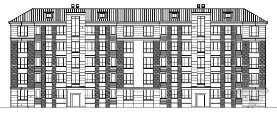 BIM建筑图纸步骤资料下载-多层住宅建筑图纸
