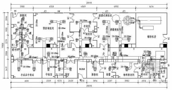 制药洁净施工图资料下载-制药车间空调通风施工图