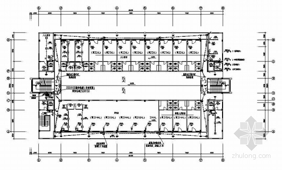 2层宿舍CAD图纸资料下载-某六层员工宿舍楼电气图纸