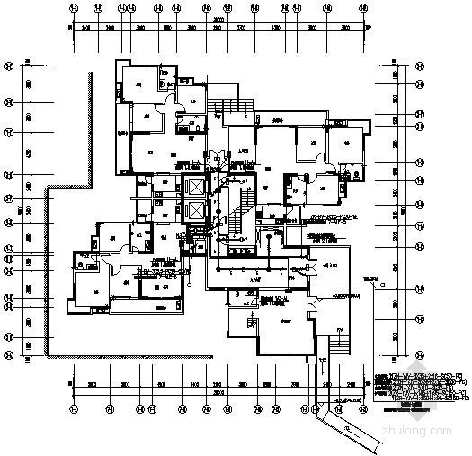 47套建筑施工图纸资料下载-32层小区住宅楼电气施工图纸
