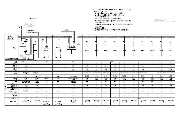 [广州地标]广州东塔大厦（地库、裙楼、办公楼）电气图纸-低压接线图