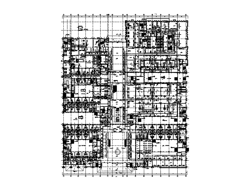 施工图设计说明屋顶资料下载-江苏26层中心医院暖通设计施工图（门诊、办公、食宿、地下室）