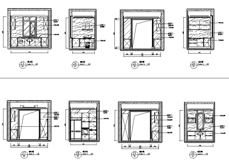 多套高层样板房设计效果图资料下载-[辽宁]典雅舒适样板房设计施工图（附效果图）