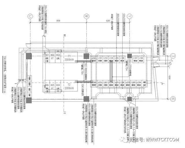 建筑电气设计|常规10kV用户变配电所详图、上进上出、下进下出。_4