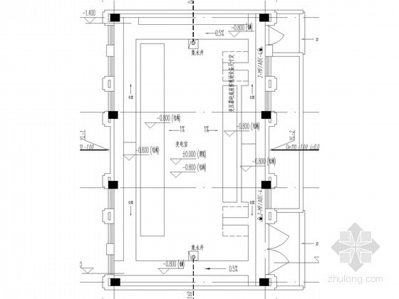 变电所改造施工图资料下载-[江苏]司令台及变电所给排水施工图