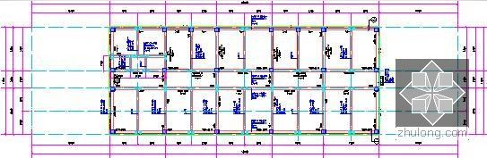 [山东]教学楼建筑安装工程量清单控制价及招标文件(含全套图纸)-三层顶梁平面图