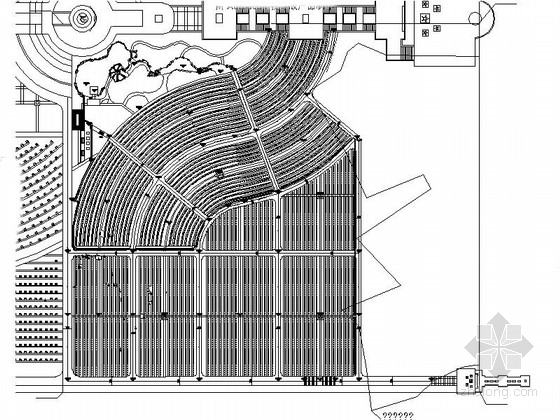 建筑施工图设计陵园资料下载-[江西]烈士陵园周边绿化设计施工图