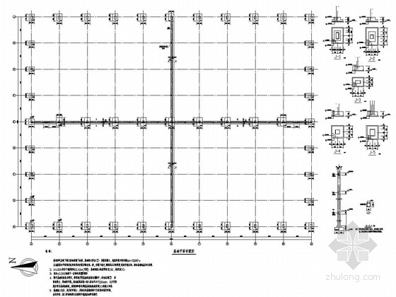单层厂房轻型屋面施工图资料下载-[安徽]单层轻型门式刚架结构车间厂房结构施工图
