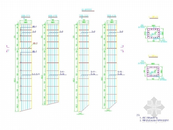 [安徽]标高14m异形刃脚竖转50.4m×28.4m钢围堰设计图179张（附近百张实体照片）-GX-8钢箱结构构造图