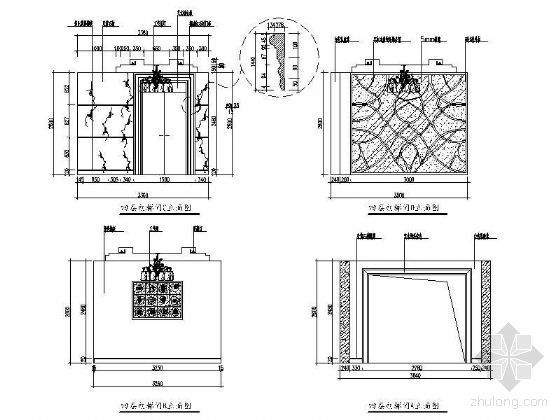 酒店电梯设计资料下载-酒店电梯厅立面设计图Ⅱ