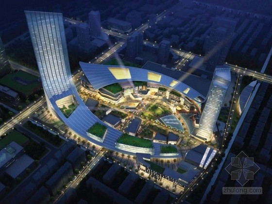 综合体建筑规划设计资料下载-[苏州]某商业综合体规划及建筑单体设计方案文本