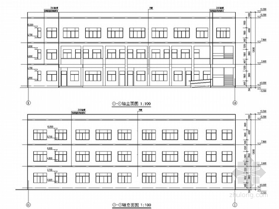 三层教学楼图纸资料下载-[浙江]三层框架结构中学教学楼结构施工图（含详细建筑图）