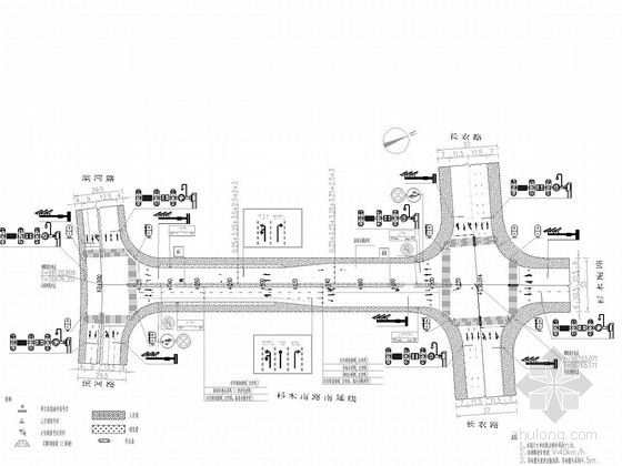 市政道路标线通用图资料下载-[湖南]市政道路交通安全设施设计图22张
