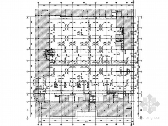 一层办公室单间结构图资料下载-[郑州]住宅楼地下一层框架结构地下室结构图