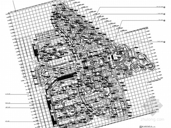 居住区细部平面图CAD资料下载-[海南]中式江南园林风格高档居住区景观设计全套施工图